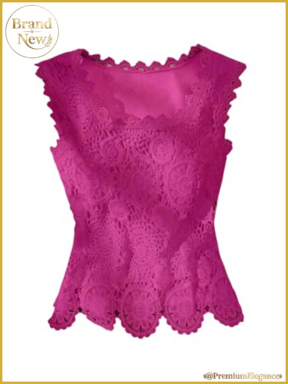 Women's Sleeveless Lace Square Neck Peplum Tank Top